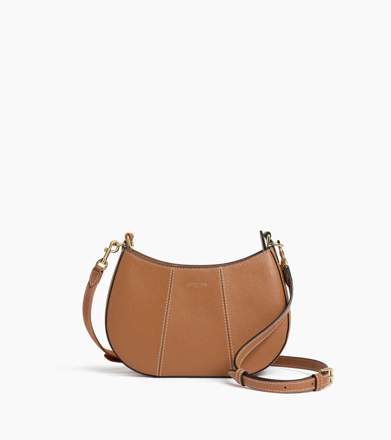 Juliette - Petit sac demi-lune en cuir grainé