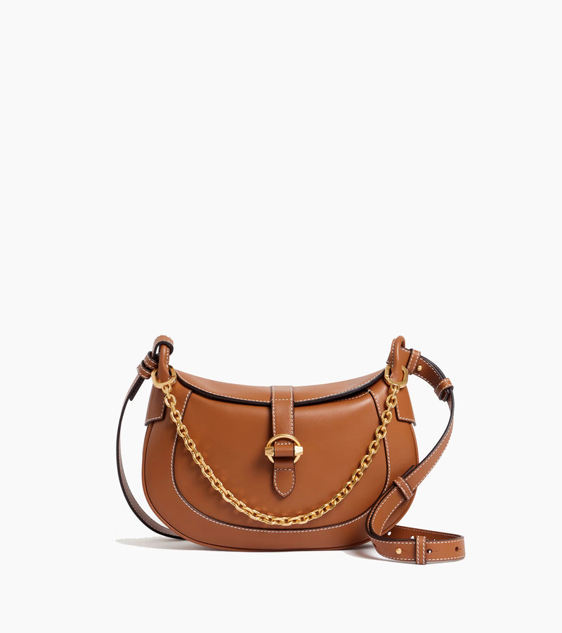 Pia -  Petit sac bandoulière en cuir lisse