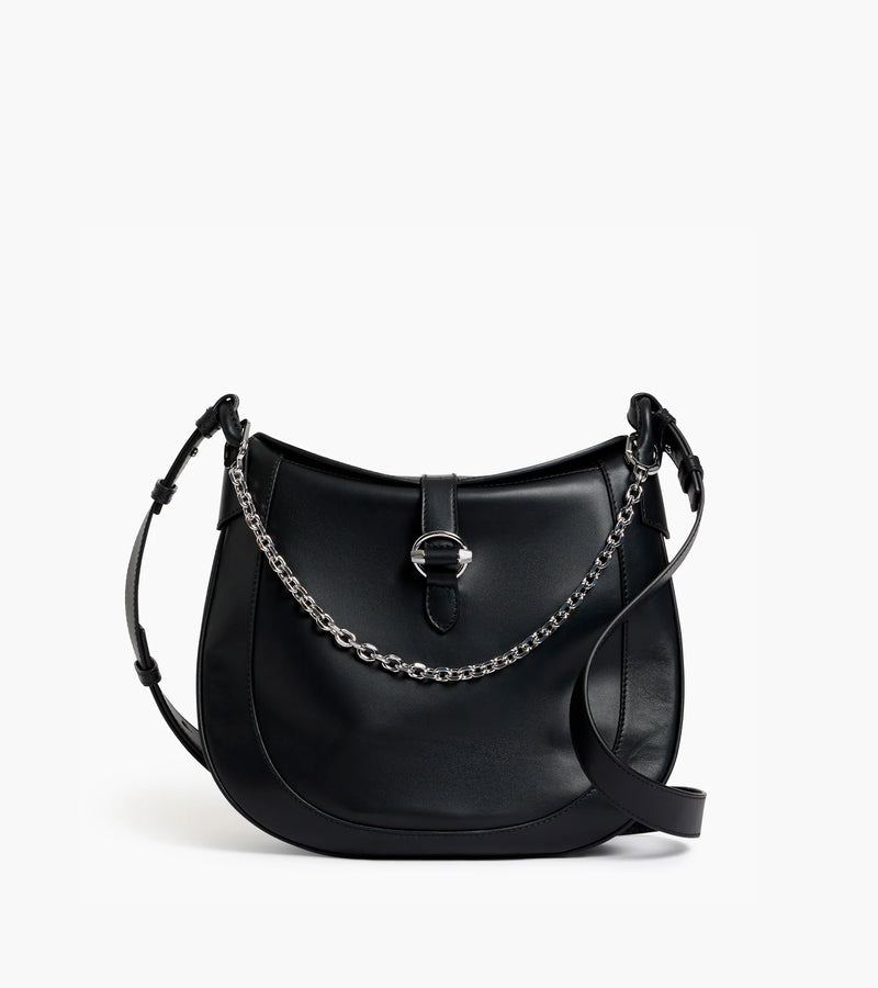 Pia - Grand sac bandoulière en cuir lisse